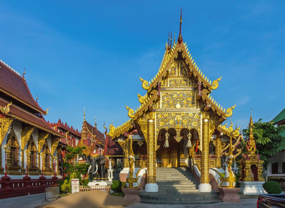 Il tempio Wat Saen Mueang Ma Luang a Chiang Mai in Thailandia