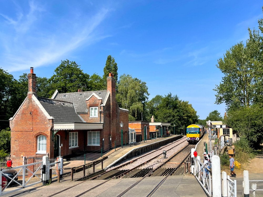Stazione di Thuxton della Mid-Norfolk Railway