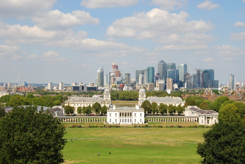 Vista panoramica di Londra dal Parco di Greenwich, foto Roberto Bellasio