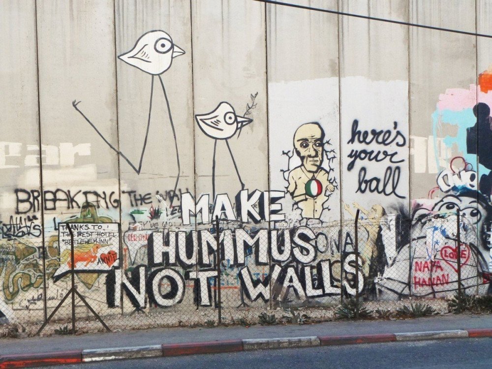 Make hummus not walls a Betlemme