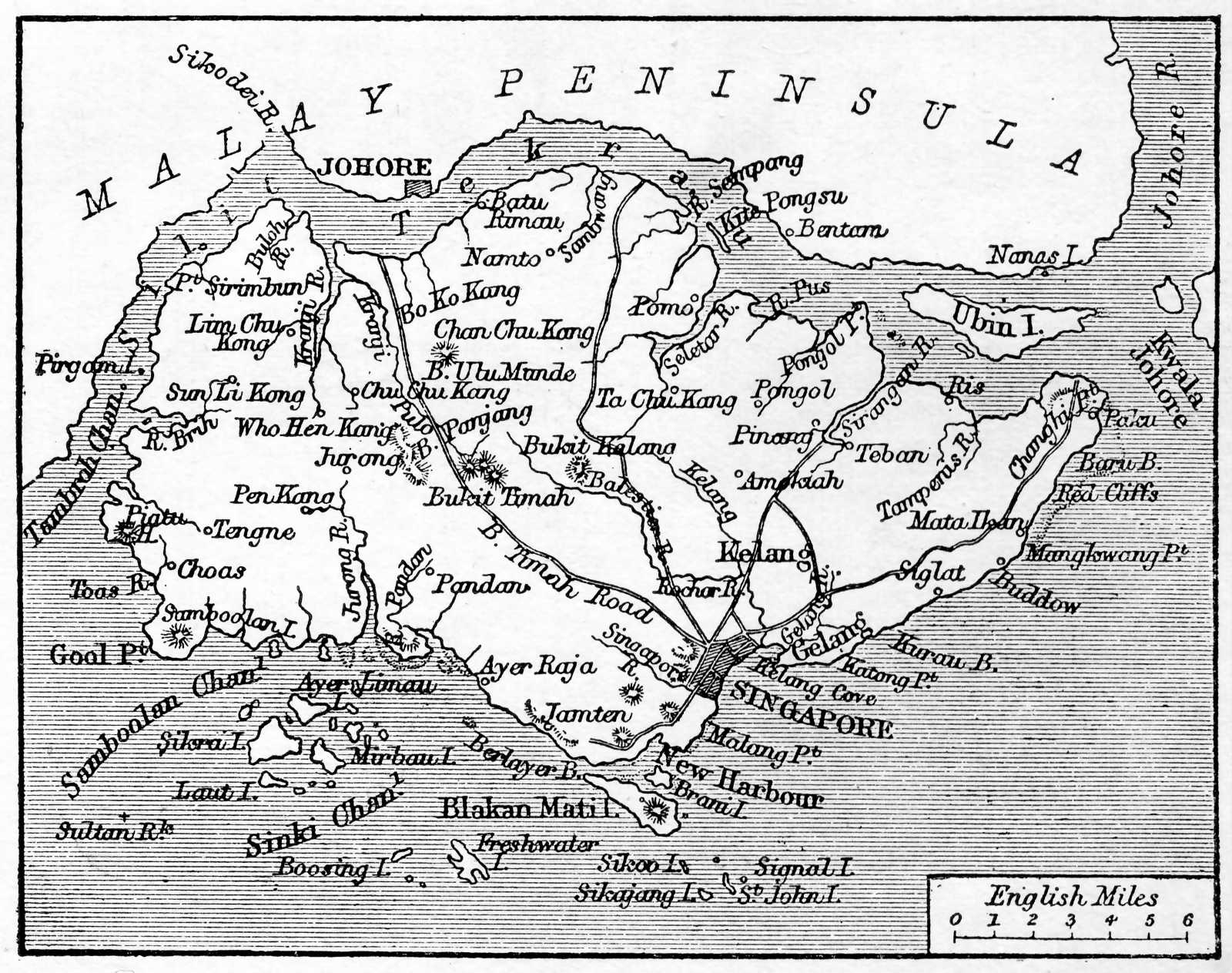 Mappa di Singapore