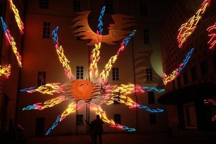Vento Solare di Luigi Nervo per la manifestazione Luci d'Artista di Torino