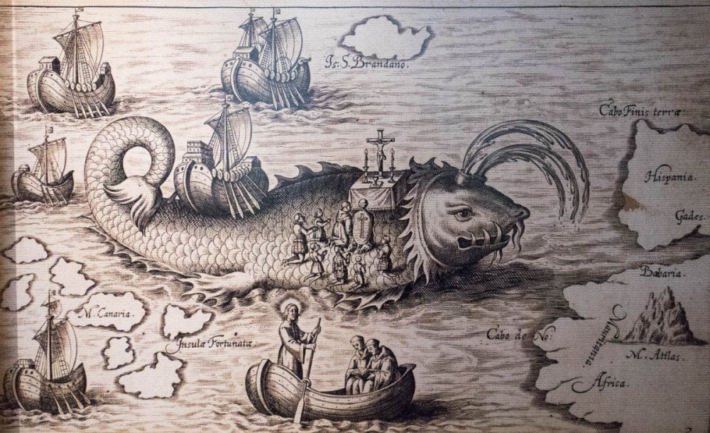 Balena-isola nella leggenda di San Brandano al Galata Museo del Mare di Genova