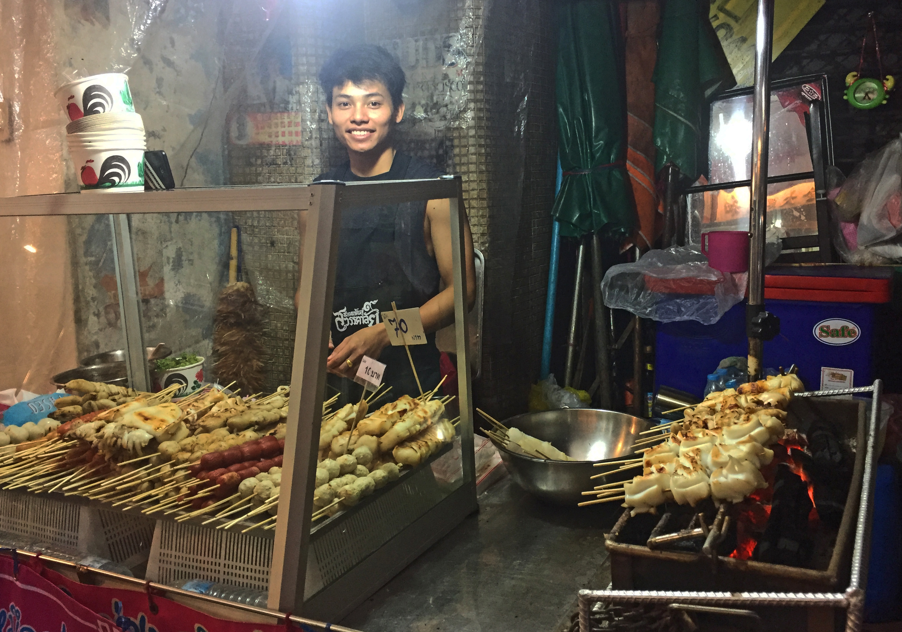 Food stall nella Chinatown di Bangkok