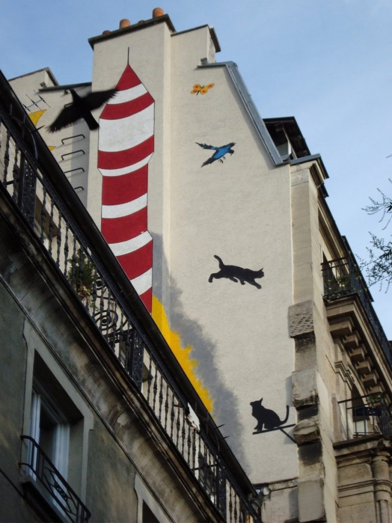 Murales nel quartiere Belleville di Parigi