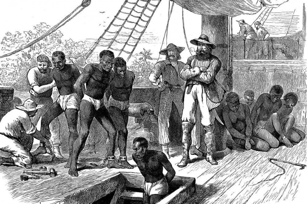 Equipaggio delle navi schiaviste che abusa i prigionieri