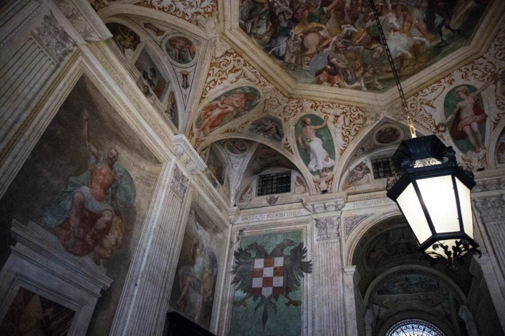 Atrio affrescato a Palazzo Angelo Giovanni Spinola a Genova in via Garibaldi 5, Patrimonio dell'Umanità UNESCO