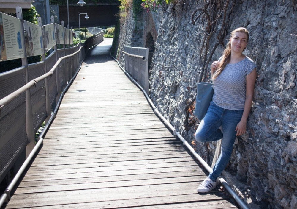 Paola Bertoni alla Passeggiata della Lanterna di Genova