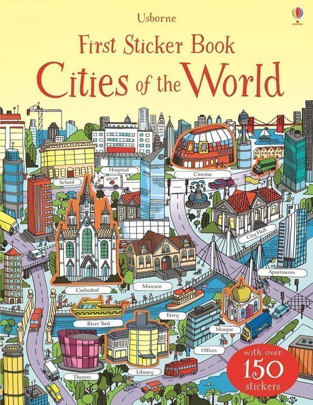 Copertina First Stickers Book Cities of the World edito da Usborne