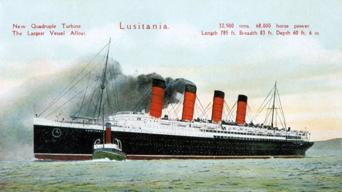 Il transatlantico RMS Lusitania
